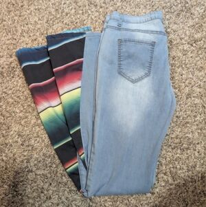 Serape Bell Bottom Jeans